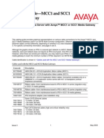 Avaya Cable Guide - MCC & SCC