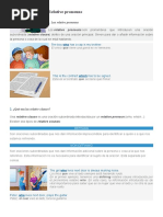 Relative Pronouns