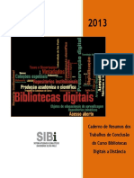 Caderno de Resumos Bibliotecas Virtuais