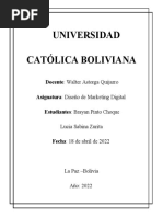 Universidad Católica Boliviana Informe Final