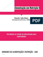 Unidade 1 - Introdução Ao Estudo Da Alimentação e Coletividade - Parte I