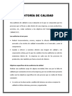 Auditoria de Calidad