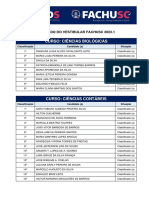 Vestibular FACHUSC 2023 Relacao Dos Classificados