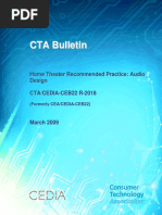 CTA Bulletin - Home Theater Recommended Practice Audio Design