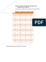 Formule y Estime Un Modelo de Regresión Lineal Con Variables Dicotómica1