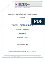 TP1 TravauxPratiques AdminSec-BD L3-MIAGE-RY