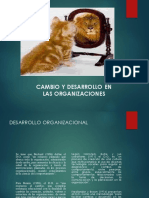 Cambio Y Desarrollo en Las Organizaciones