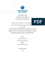 Trabajo Final de Titulación Previo A La Obtención Del Título de Licenciado en Estudios Internacionales, Mención Bilingüe en Comercio Exterior