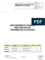 02 Pruebas de Flotacion 02-LMP-PR-02