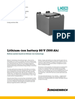 Data Sheet 80 V Batterie Data