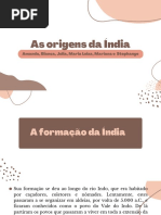 História II - As Origens Da Índia