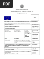 Modulo Domanda Visto Uniforme en Mar 2022