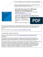 Aguillar, M. & Rosa Rodríguez 2012 Lecturer and Student Perceptions On CLIL at A Spanish Uni.