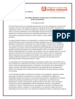 Declaración Sobre Las Tecnologías Aplicadas A La Educación