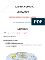 Movimentos Migratórios e Suas Dinâmicas e IDH