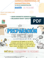 Preparacion de Pedidos