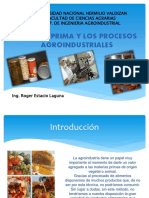 Materia Prima y Los Procesos Agroindustriales