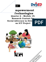 Emp - Tech - Q2 - M15 - Research Content For Social Advocacy in Developing An ICT Project - FV