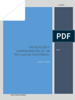 INSTALACIÓN Y CONFIGURACIÓN DE UN TR1+2ab de TELEFÓNICA.