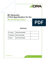 X PGNDP0464 03 ECI SPC 009 Generator Specification RevA