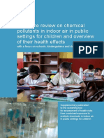 Literature Review On Chemical Pollutants in Indoor Air in Public Settings For Children and Overview of Their Health Effects