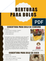 Cobertura Bolo