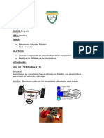 Robotica - Planificacion 3 Junio - 5to Grado