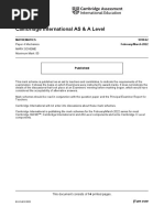 Cambridge International AS & A Level: Mathematics 9709/42 February/March 2022