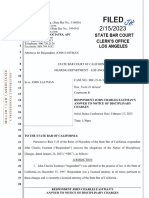 02-15-2023 - Respondent John Charles Eastman's Answer To Notice of Disciplinary Charges Filed by State Bar of California