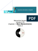 Manual Módulo Administrativo Tomo 2 - Menu Mantenimiento