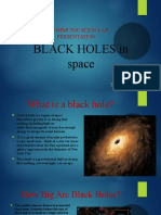 Black Holes in Space