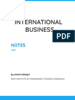 International Business NOTES