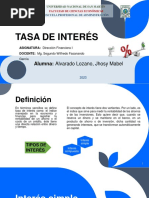 Tasa de Interés - Alvarado Lozano Jhosy Mabel