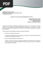 Subsistema de Evaluación Docente