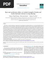 Residual Strength of Kaolin