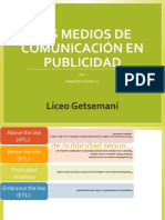 Los Medios de Comunicación en Publicidad: Liceo Getsemani