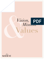 Vision, Mission & Values