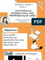 MATH 4 - QUARTER 3 - LESSON 2 - Draw Parallel, Intersecting and Perpendicular Lines