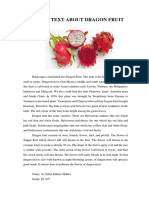 Report Text About Dragon Fruit