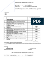 FIELD STUDY Observation and Participation Evaluation Form