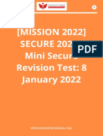 08 Jan 2022 Mission 2022 Secure 2022 Daily Upsc Mains Answer Writing