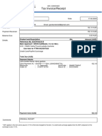 Tax Invoice/Receipt: Product and Description Qty Reference No: EGOWHJXX16 Main Applicant: DEVIS GARDIAN (15.10.1983)