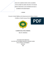 Presented in Partial Fullfilment of The Requirements For The Degree of Sarjana Pendidikan in English Language Education