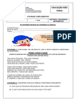 1o Ano Leitura e Interpretacao Genero POEMA Bairro e Rua Analise de TABELA Numeros Ordinais