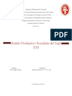 Actividad 2 - Modelo Productivo Socialista Del Siglo XXI