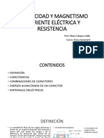 Corriente Eléctrica y Resistencia