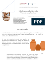 Clasificación de Los Materiales Cerámicos y Aplicaciones