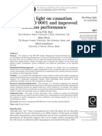 Shedding Light On Causation Between ISO 9001 and Improved Business Performance