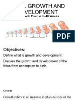 Fetal Growth and Development