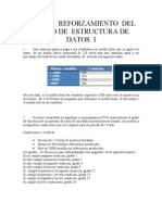 Primer Reforzamiento Del Curso de Estructura de Datos I